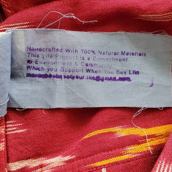 Lila Red Lightweight Tribal Print Pants S - Picture 8 of 8